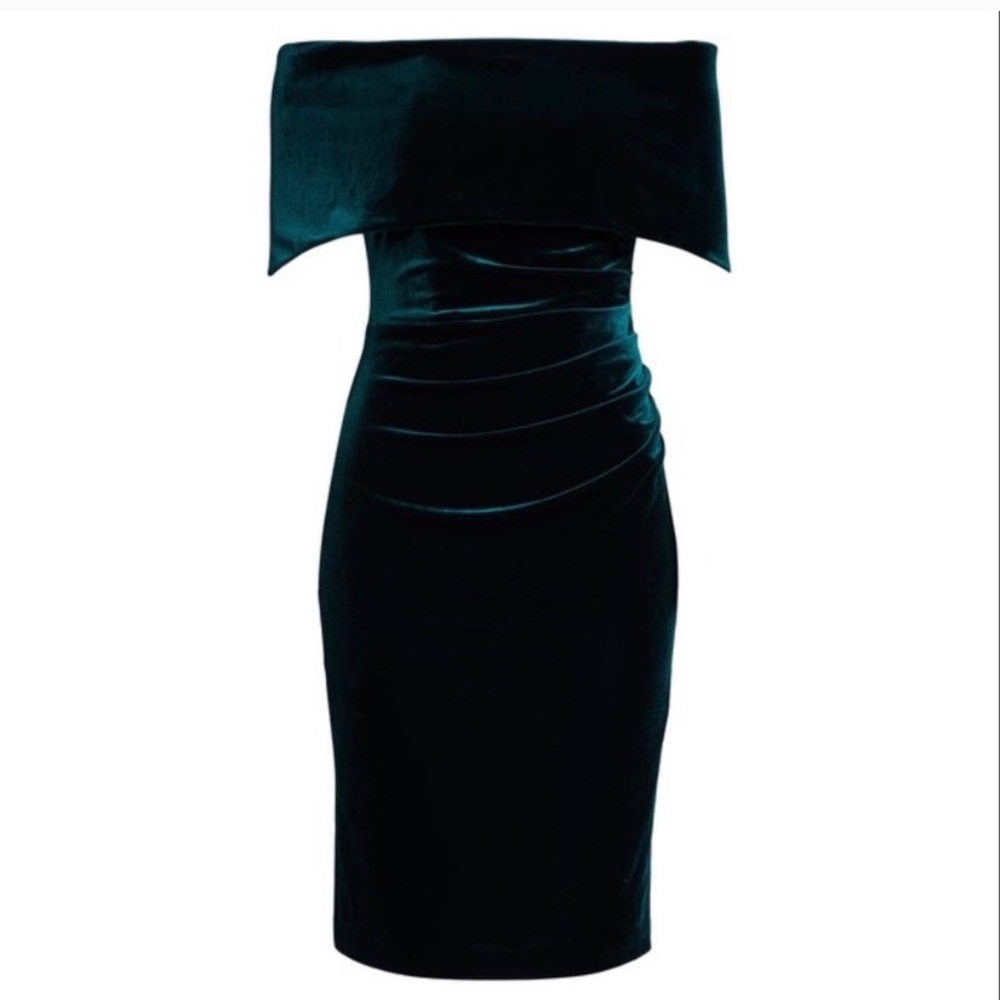 NWT Vince Camuto Off The Shoulder Dress Faux Wrap